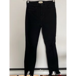 L’Agence  Black Distressed Women's Jeans